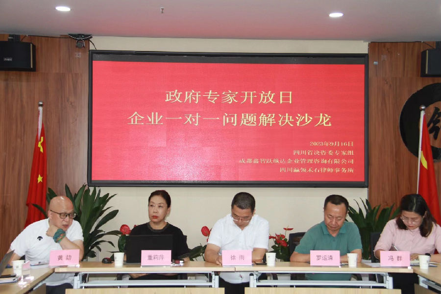 2023年9月16日，政府专家开放日 企业一对一问题解决 · 现场图片