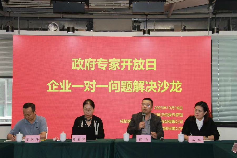 2023年10月16日，政府专家开放日 企业一对一问题解决沙龙 · 现场图片