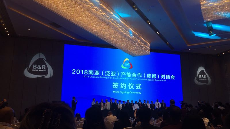 2018年9月17日，林科长和徐东琴受邀参加2018年南亚产能合作对话会 · 现场图片
